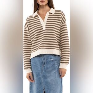 Blu pepper collar shirt